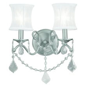 Livex Lighting 6302-91 Newcastle Wall Sconce in Brushed Nickel 